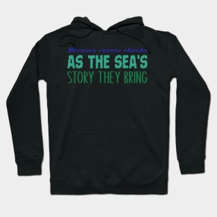 Breezes caress cheeks as the sea's story they bring (1) Hoodie